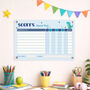 Personalised Acrylic Dinosaur Themed Kids Responsibility Chart, thumbnail 4 of 7
