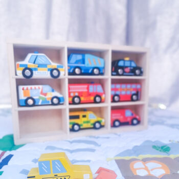 Wooden Car Toy Vehicle Set, 10 of 10