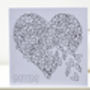 Mum Birthday Butterflly Heart Colouring In Card, thumbnail 1 of 12