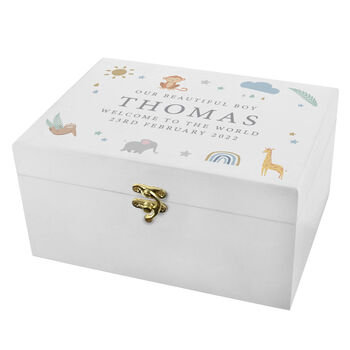 Personalised Safari Animals Keepsake Box, 4 of 8