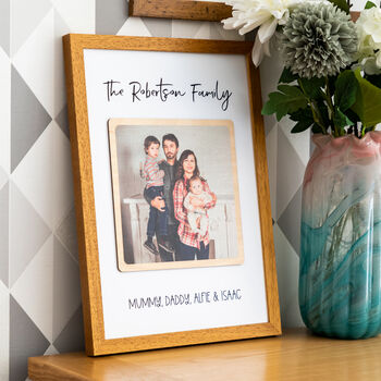 Personalised Wood Photo Framed Print Gift, 6 of 7