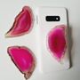 Pink Agate Stone Phone Holder Grip, thumbnail 2 of 4