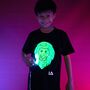 Kids Lion Interactive Glow In The Dark T Shirt, thumbnail 1 of 7