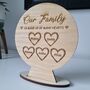 Personalised Our Family Tree With Heart Names, thumbnail 2 of 6