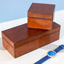 Personalised Leather Watch Box Triple, thumbnail 8 of 12