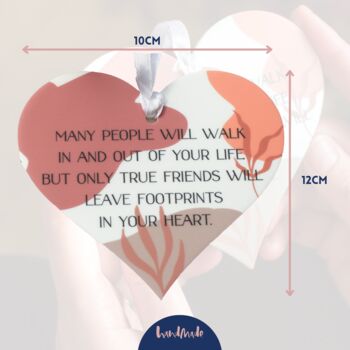 True Friendship Abstract Heart Token Wall Hanging, 6 of 6