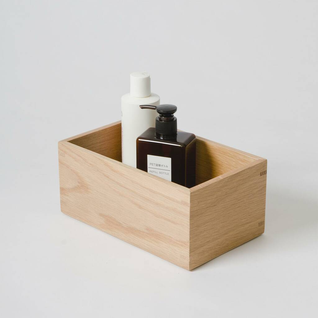 Solid Natural Oak Contemporary Storage Box, 1 of 3