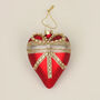 G Decor Glass Red Heartfelt Locket With Gold Details, thumbnail 3 of 4