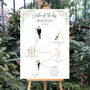 Illustrated Wedding 'Order Of The Day' Sign, thumbnail 4 of 4