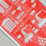 Fluorescent Orange Whisky Infographic Print, thumbnail 6 of 6