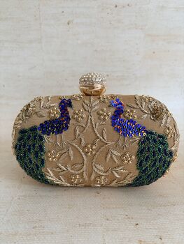 Gold Peacock Clutch Bag, 3 of 9