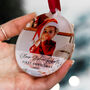 Personalised Baby's First Christmas Photo Bauble 2022, thumbnail 10 of 10