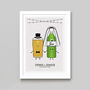 Personalised Bride And Groom Wedding Print, thumbnail 3 of 11