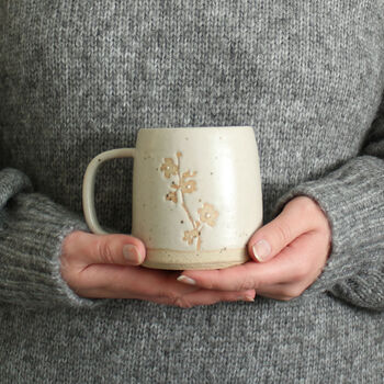 Cherry Blossom Flower Ceramic Mug, 3 of 4