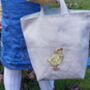 Embroidered Little Chick Easter Egg Hunting Bag, thumbnail 5 of 6
