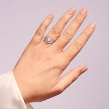 Remi Lab Grown Diamond Engagement Ring Or Bridal Set, 10 of 11