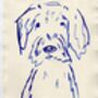 Personalised Pet Dog Portrait Print Gift, thumbnail 4 of 8
