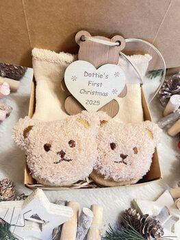 Baby's First Christmas Gift Box, Teddy Christmas Tree Ornament For Baby, 10 of 10