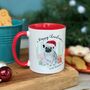 Dog Breed Christmas China Mug, thumbnail 8 of 10