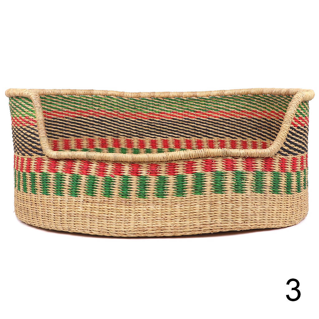 Large Colourful Woven Pet Basket, 1 of 5