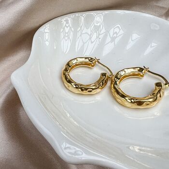 Mini Chateau Hoops Gold Plated, 8 of 10