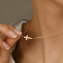 Sideways Cross Necklace, thumbnail 7 of 7