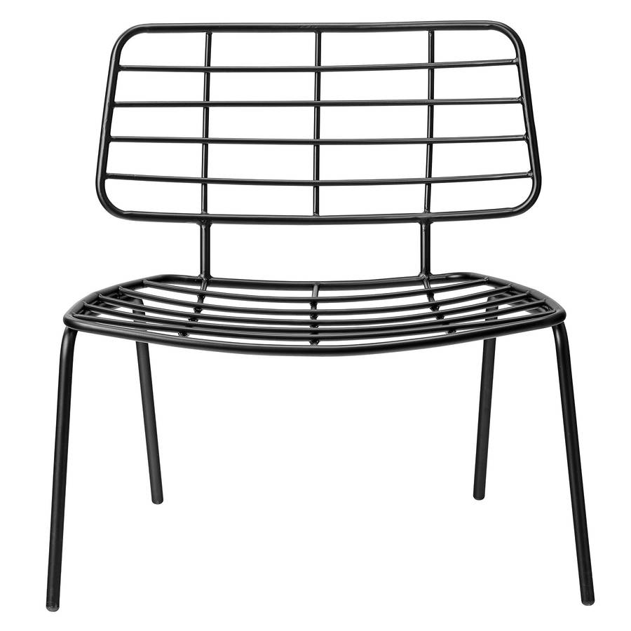 bloomingville metal lounge chair in three colours by out there