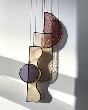 Lux, Art Deco Inspired Stained Glass Suncatcher, 2 of 2