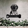 Customisable Great Dane Welcome Metal Wall Art Sign For Home And Garden Decor, thumbnail 1 of 11