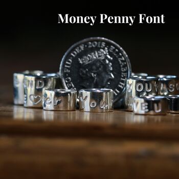 Personalised Silver Memo Bangle, 6 of 8
