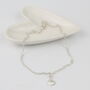 Sterling Silver Cornish Shell Charm Anklet, thumbnail 4 of 5