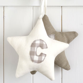 Personalised Initial Hanging Star Gift For Boy Or Girl, 2 of 12