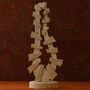 Handmade Travertine Sculpture, Natural Stone, thumbnail 1 of 2