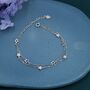 Double Layer Star Bracelet In Sterling Silver, thumbnail 1 of 10