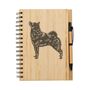 Personalised Schipperke Dog Engraved Notebook, thumbnail 3 of 3