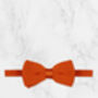 Wedding Handmade 100% Polyester Knitted Tie In Orange, thumbnail 4 of 8