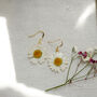 Daisy Flower Sterling Silver Or Gold Plated Earrings, thumbnail 5 of 12
