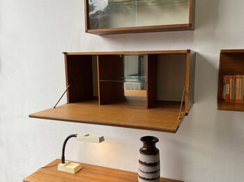 1960's Mid Century Modular Wall Units And Media Stand, 7 of 12