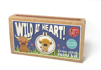 Wild At Heart Mini Matchbox Cross Stitch Kit, 3 of 5