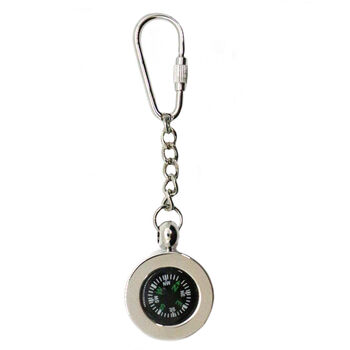 Personalised Compass Key Ring With Gift Pouch, 2 of 4