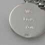 Sterling Silver Doggie Bone Personalised Key Ring, thumbnail 3 of 5