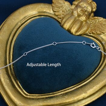Sterling Silver Linked Interlinking Circle Pendant Necklace, 5 of 12