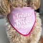 Love Language Valentines Dog Bandana, thumbnail 6 of 8