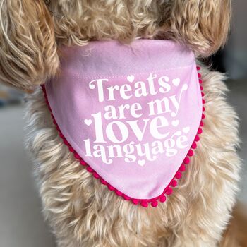 Love Language Valentines Dog Bandana, 6 of 8