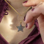 Sparkle Star Circle Charm Necklace, thumbnail 4 of 9