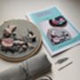 Grey Linen Abstract Embroidery Kit, thumbnail 2 of 4