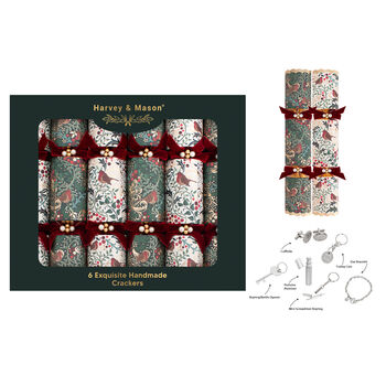 Elegant Christmas Robin Crackers Set Of Six, 7 of 7
