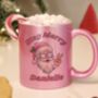 Personalised Stay Merry Santa Pink Mug, thumbnail 2 of 2