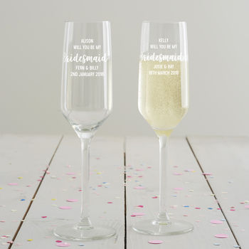 Personalised ‘Be My Bridesmaid?’ Glass, 4 of 10