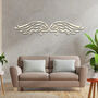 Heavenly Wings Wooden Wall Art Angelic Feathered Decor, thumbnail 8 of 8